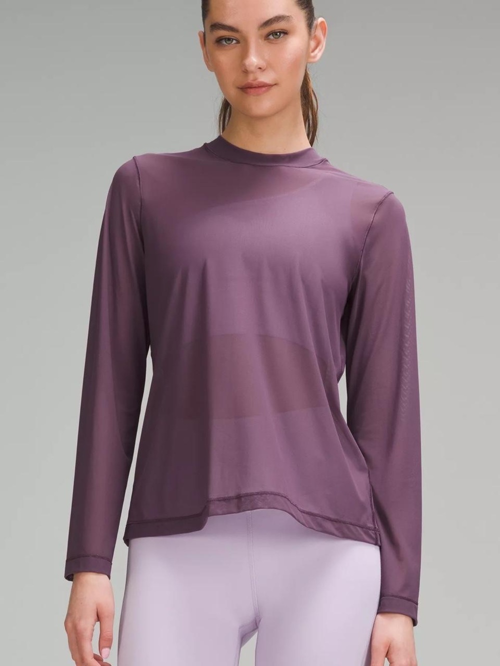 NWT Lululemon Key Hole Mesh Long Sleeve
Grape Thistle